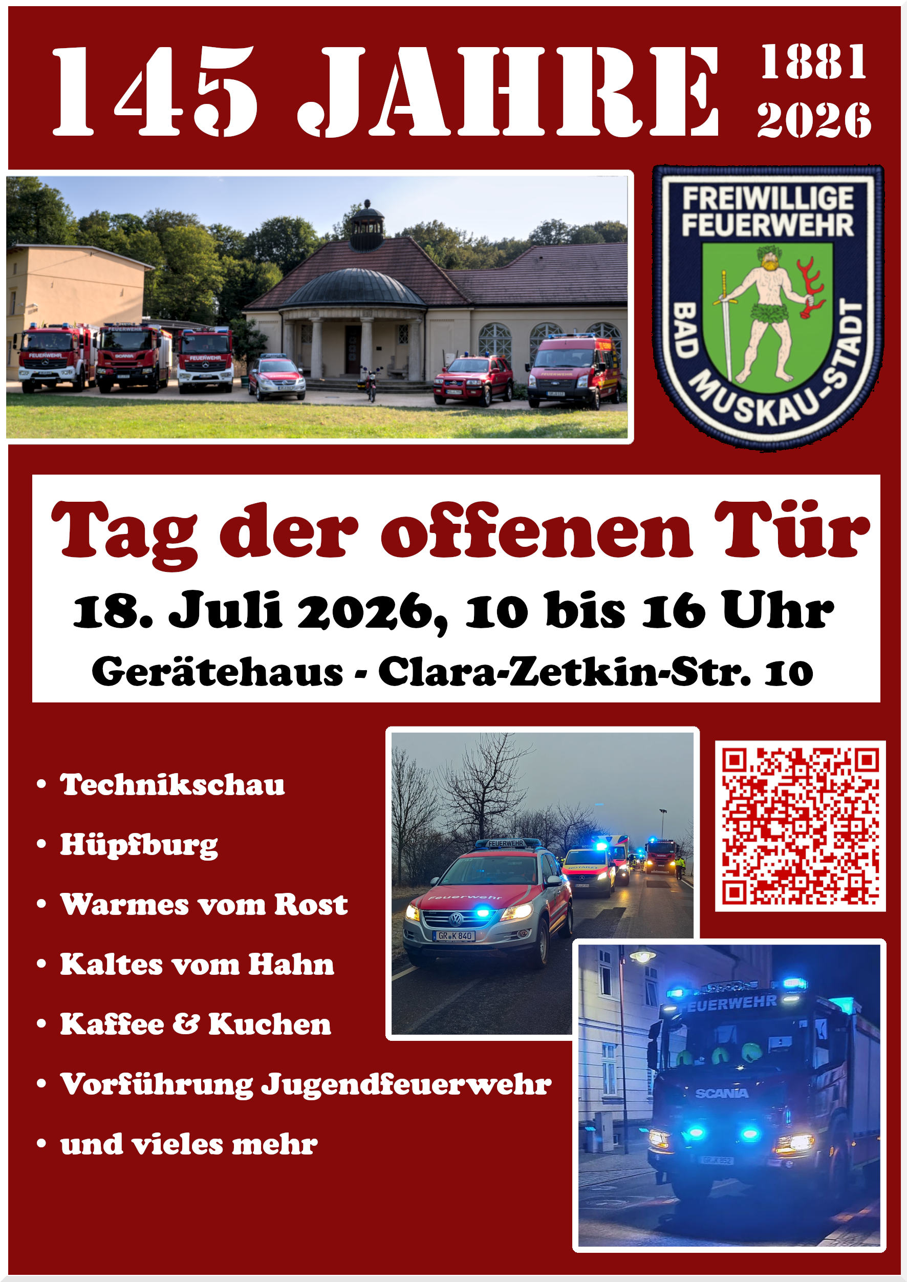 18.07.2026 - 145 Jahre / Tag der offenen Tür